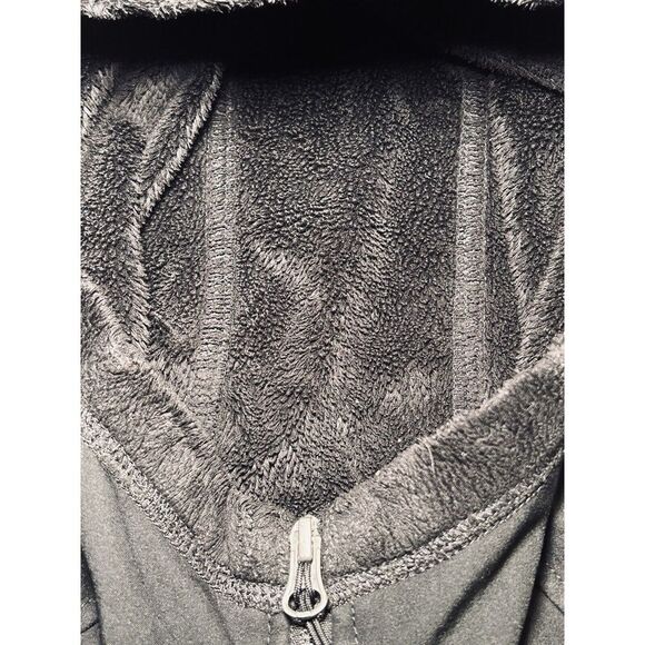 The North Face Women's Small Windwall Full Zip Black Hooded Lined Jacket Pockets - Picture 7 of 11